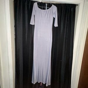 Elegant Gray Maxi Dress